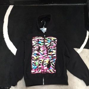 Jon Lauren Apparel black hoodie size small